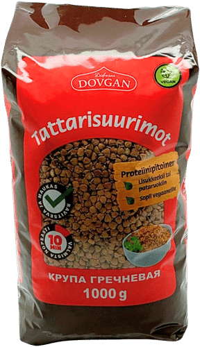 Dovgan Tattarisuurimot 1kg｜Dovgan 荞麦米 1kg