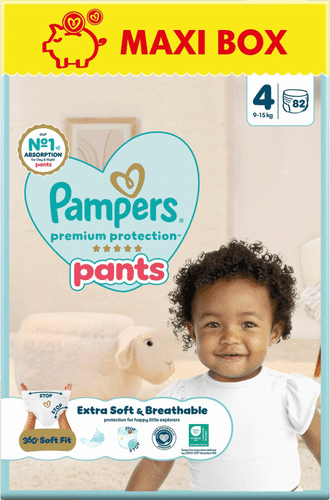Pampers 高级防护拉拉裤 S4 9-15kg 82片