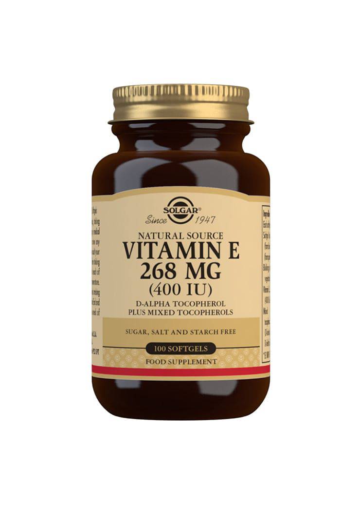 Solgar Vitamin E 268 mg - E-Vitamiini - 100 kaps.｜Solgar 维生素 E 268 毫克 - E-维生素 - 100 粒胶囊。