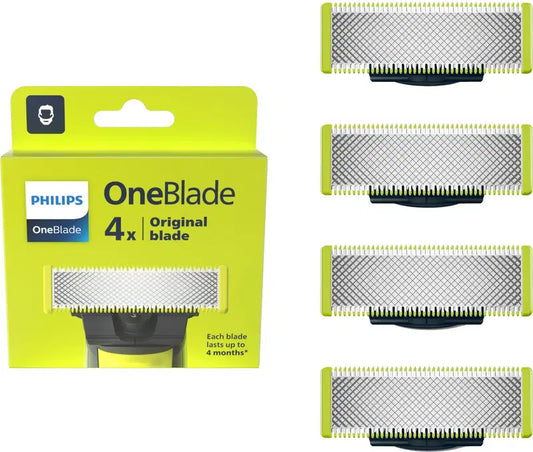 Philips oneblade 原装替换刀头 4x QP240/50｜Philips oneblade original vaihtoterä 4x QP240/50