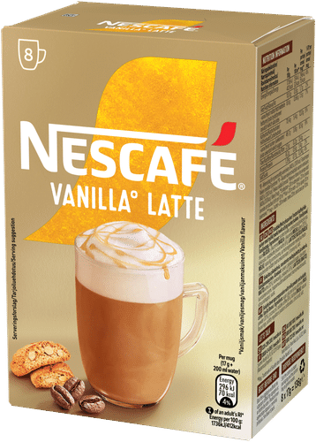 Nescafé Vanilla Latte 136g erikoispikakahvi｜Nescafé 香草拿铁136g特级速溶咖啡