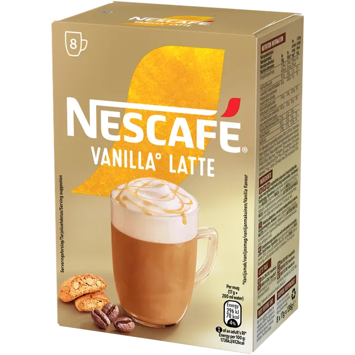 Nescafé Vanilla Latte 136g erikoispikakahvi｜Nescafé 香草拿铁136g特级速溶咖啡