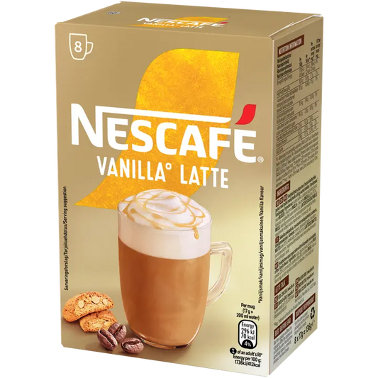 Nescafé Vanilla Latte 136g erikoispikakahvi｜Nescafé 香草拿铁136g特级速溶咖啡