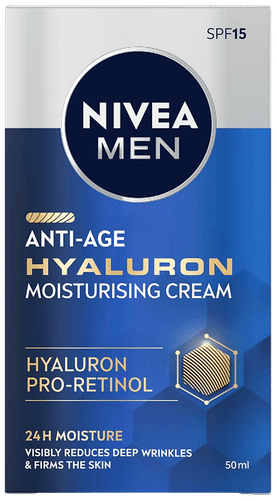 NIVEA MEN Anti-Age NIVEA MEN 50ml 抗皱玻尿酸保湿面霜 SPF15