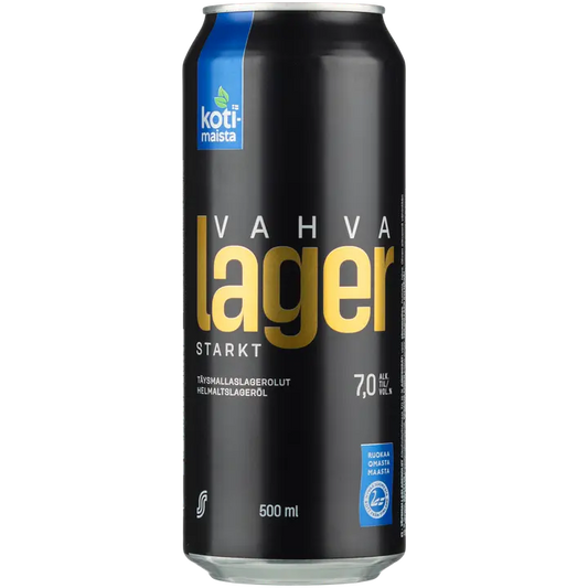 Kotimaista Vahva Lager 7,0% olut 0,5l tölkki｜Kotimaista 浓饮料 7.0% 饮料 0.5 升罐装