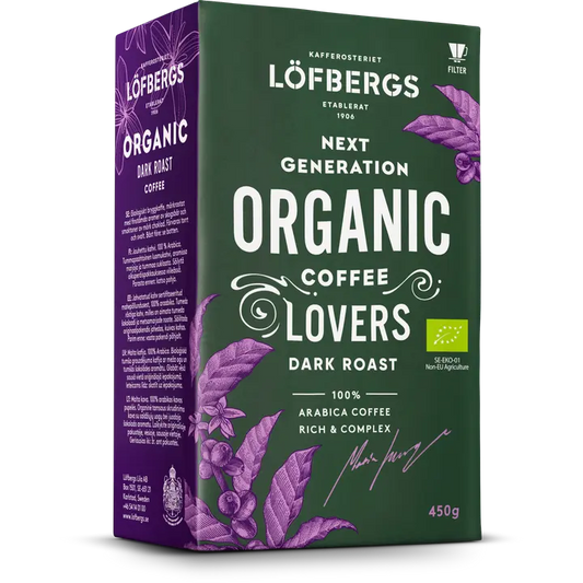 Löfbergs Organic Dark roast kahvi 450g Luomu｜Löfbergs 有机深烘焙咖啡 450g 有机