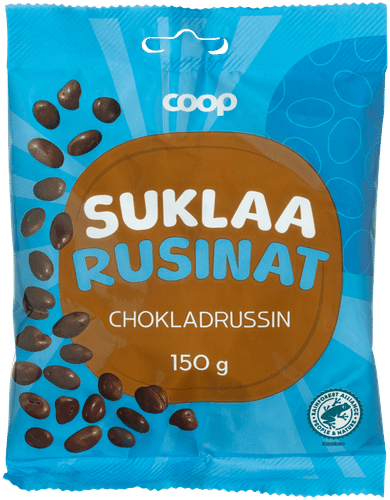 Coop 巧克力葡萄干 150g｜Coop suklaarusinat 150g