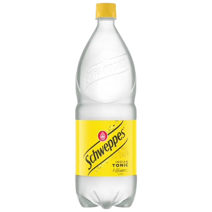 Schweppes Indian Tonic virvoitusjuoma plo 1,5 L｜Schweppes 印度补品软饮料 plo 1,5 L