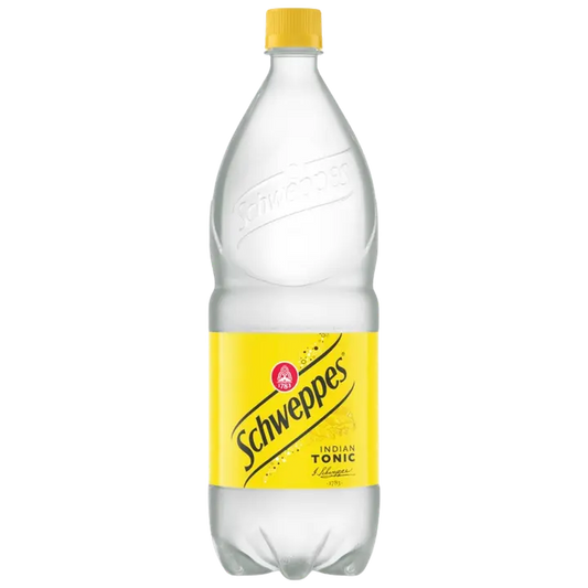Schweppes Indian Tonic virvoitusjuoma plo 1,5 L｜Schweppes 印度补品软饮料 plo 1,5 L