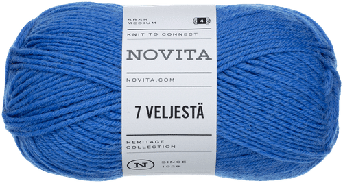 Novita 7 Veljestä 毛线 100克 半边莲 136