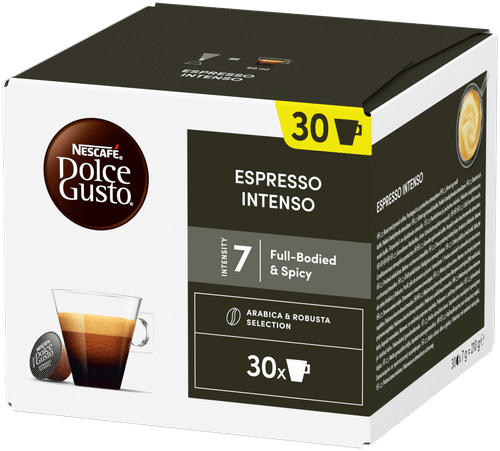 Nescafé Dolce Gusto 30kaps/210g Espresso Intenso kahvikapseli｜Dolce Gusto Nescafé Dolce Gusto 30 粒/210 克 Espresso Intenso 咖啡胶囊