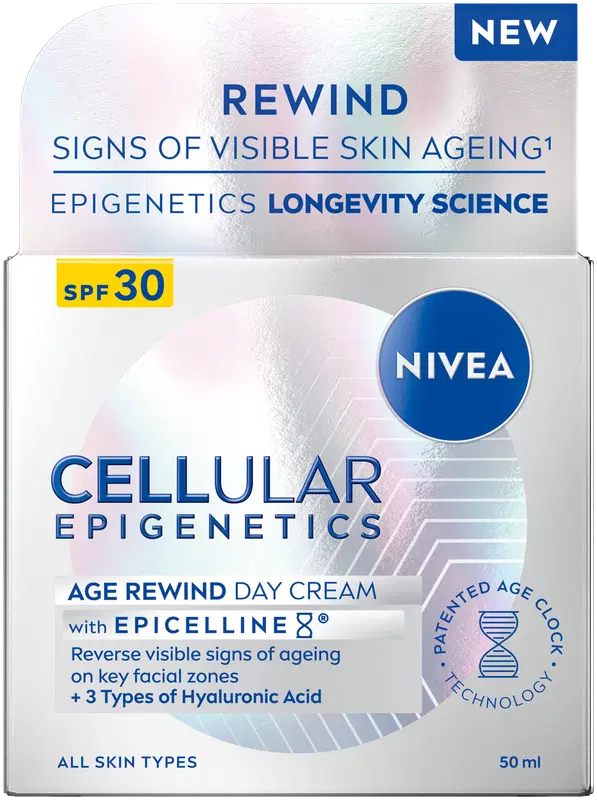 NIVEA 50ml Cellular Epigenetics逆龄日霜SPF30｜NIVEA 50ml Cellular Epigenetics Age Rewind Day Cream SPF30 dagcreme