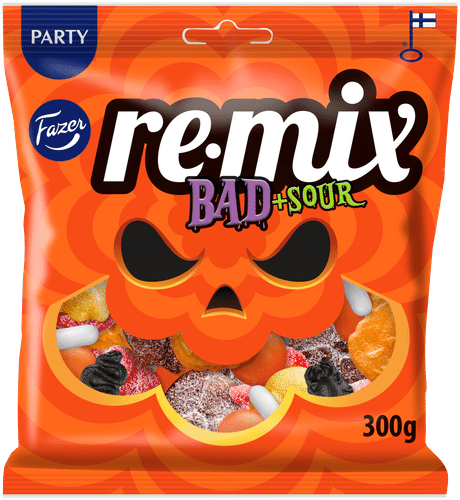 Fazer Remix Bad +sour karkkipussi 300g