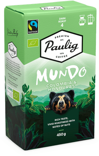 Paulig Mundo 哥伦比亚和洪都拉斯有机咖啡过滤研磨 450g
