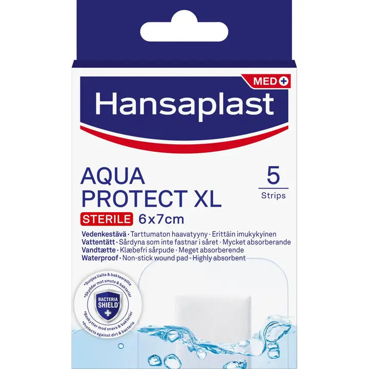 Hansaplast 5kpl Aqua Protect XL 6x7cm -laastari-Hansaplast 5 片 Aqua Protect XL 6x7cm 贴片