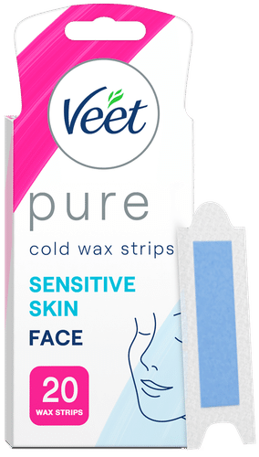 Veet Pure kylmävahaliuskat kasvot 20kpl