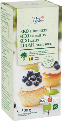Dansukker Luomutomusokeri 500g｜Dansukker 有机糖粉 500g