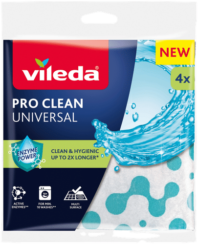 Vileda Pro Clean通用清洁布 4 kpl