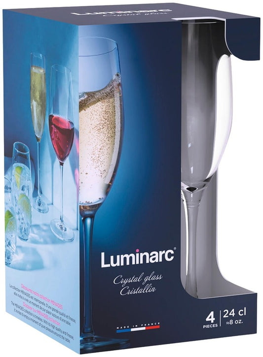 Luminarc 香槟杯Menades 24厘升4件套