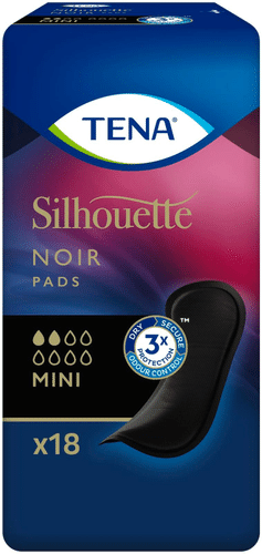 Tena Silhouette Noir 18迷你装