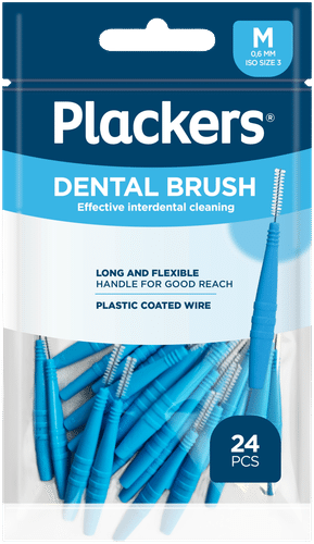 Plackers 齿间刷 M 0.6mm 24kpl