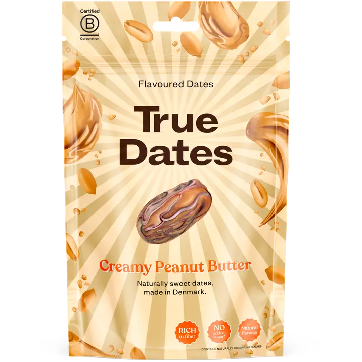 True Maapähkinävoin makuinen taateli 100g-True Dates 真正的花生酱味枣子 100g