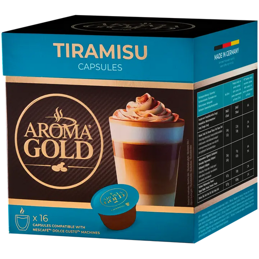AROMA GOLD Tiramisu DG PODS X 16 256g｜Aroma Gold 提拉米苏 DG PODS X 16 256g