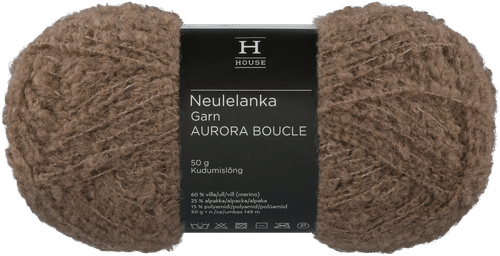 House Aurora圈圈纱线 50克 貂色 2000