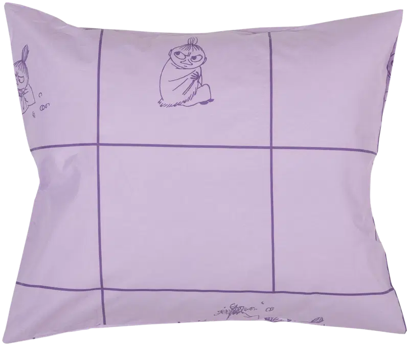 Moomin Arabia 姆明枕套 50x60cm 小美 紫色 GOTS｜Moomin Arabia Muumi tyynyliina 50x60cm Pikku Myy lila GOTS