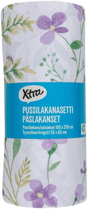 Xtra 野花被套套装 150x210厘米 淡紫色