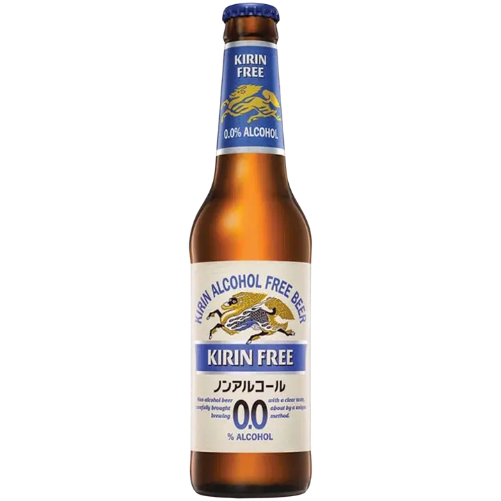Kirin Ichiban Alcohol Free beer 0,0% 0,33l japanilainen olut pullo｜Kirin Ichiban 0度饮料 0.0% 0.33l 日本饮料瓶