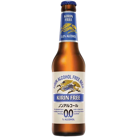 Kirin Ichiban Alcohol Free beer 0,0% 0,33l japanilainen olut pullo｜Kirin Ichiban 0度饮料 0.0% 0.33l 日本饮料瓶
