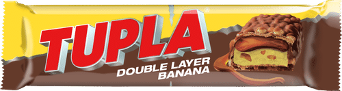 Tupla 双层香蕉巧克力棒 48g｜Tupla Double Layer Banana suklaapatukka 48g