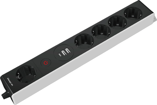 Gelia 组合延长线 游戏款 1.5米 5插座+2×USB-A+1×USB-C 带开关
