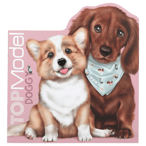 TOPModel 涂色书 KITTY and DOGGY，狗｜TOPModel Värityskirja KITTY and DOGGY, koira