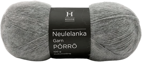 House lanka mohair-villa-akryyli Pörrö 100 g Light Grey 195