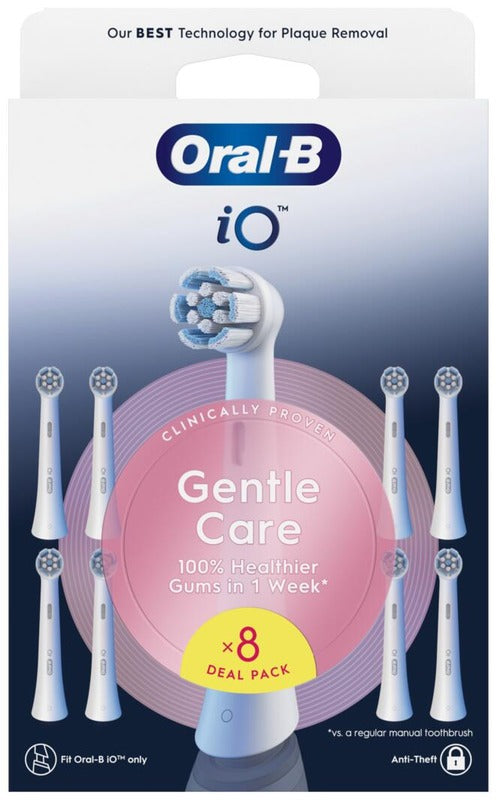 Oral-B iO Gentle Care 替换刷头 8kpl｜Oral-B iO Gentle Care vaihtoharja 8kpl