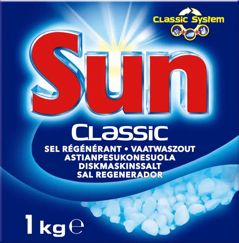 SUN 洗碗机盐 1kg｜Sun Konetiskiainesuola 1kg