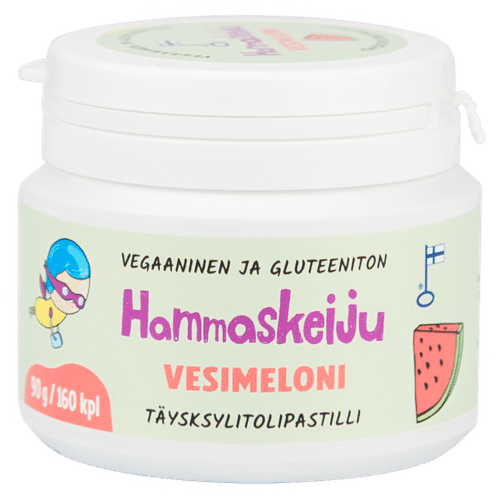 Hammaskeiju 西瓜味全木糖醇含片 90 g｜Hammaskeiju vesimeloni täysksylitolipastilli 90 g