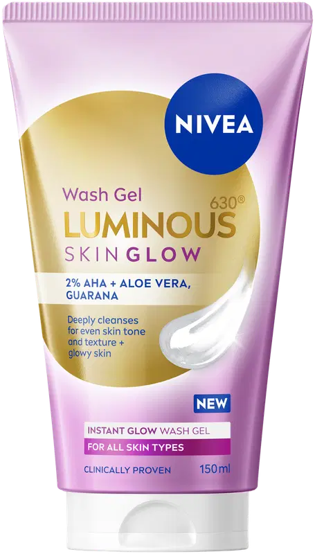 NIVEA 150ml Luminous630焕亮洁面凝胶｜NIVEA 150ml Luminous630 Skin Glow Wash Gel -puhdistusgeeli
