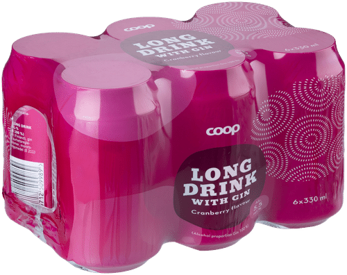 Coop 6 x Coop 蔓越莓长饮 5.5% 0.33升罐