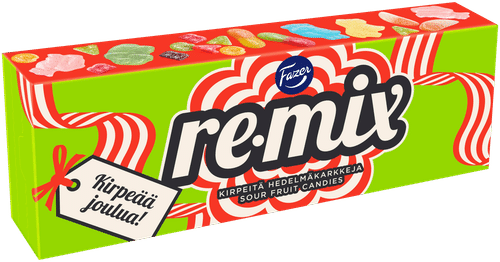 Fazer Remix Kirpeää joulua karkkirasia 450g