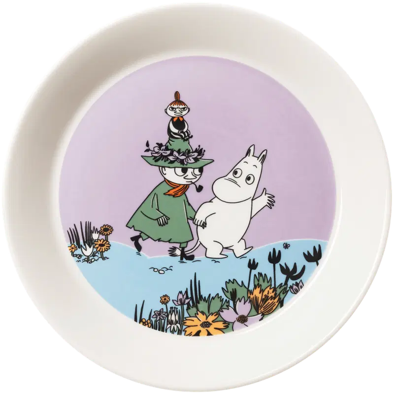 Moomin Arabia 姆明心朋友 盘子 19cm｜Moomin Arabia Muumi Sydänystävät lautanen 19cm