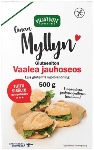 Virtasalmen Viljatuote Vaalea gluteeniton jauhoseos 500g｜Virtasalmen Viljatuote 浅色无麸质混合粉 500g