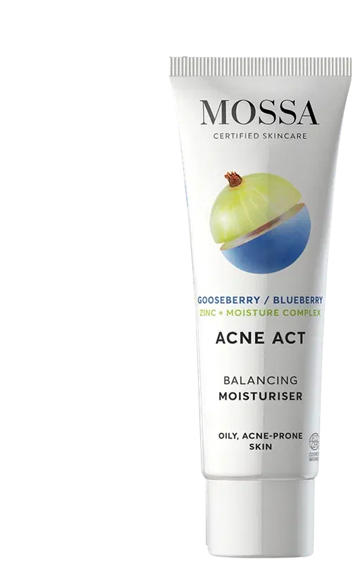 Mossa Acne Act 控油保湿霜 50ml｜Mossa Acne Act Kosteusvoide rasvoittuvalle iholle 50ml