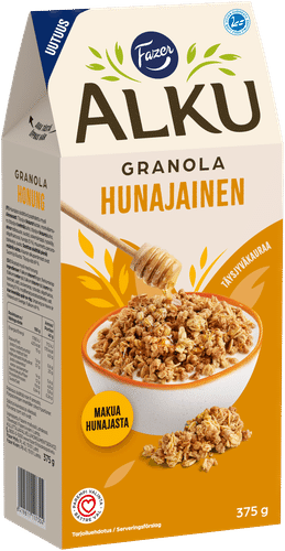 Fazer Alku Hunajainen granola 375 g
