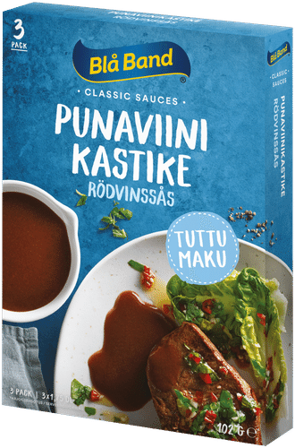 Blå Band 红酒酱 3x34g 低乳糖｜Blå Band Punaviinikastike 3x34g vähälaktoosinen