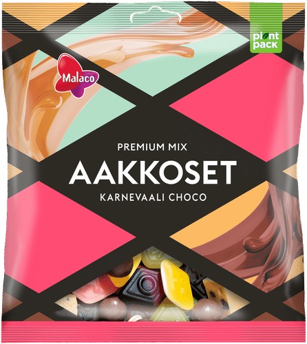 Malaco Aakkoset 狂欢节巧克力混合糖果 280g｜Malaco Aakkoset Karnevaali Choco makeissekoitus 280g