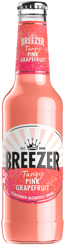 Breezer Pink Grapefruit juomasekoitus 4 % lasipullo 0,275 L