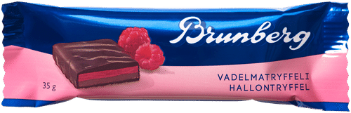 Brunberg 覆盆子松露巧克力棒 35g｜Brunberg Vadelmatryffelipatukka 35g